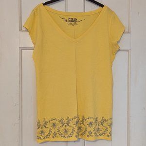 Edun Yellow Bee T-Shirt Size Medium